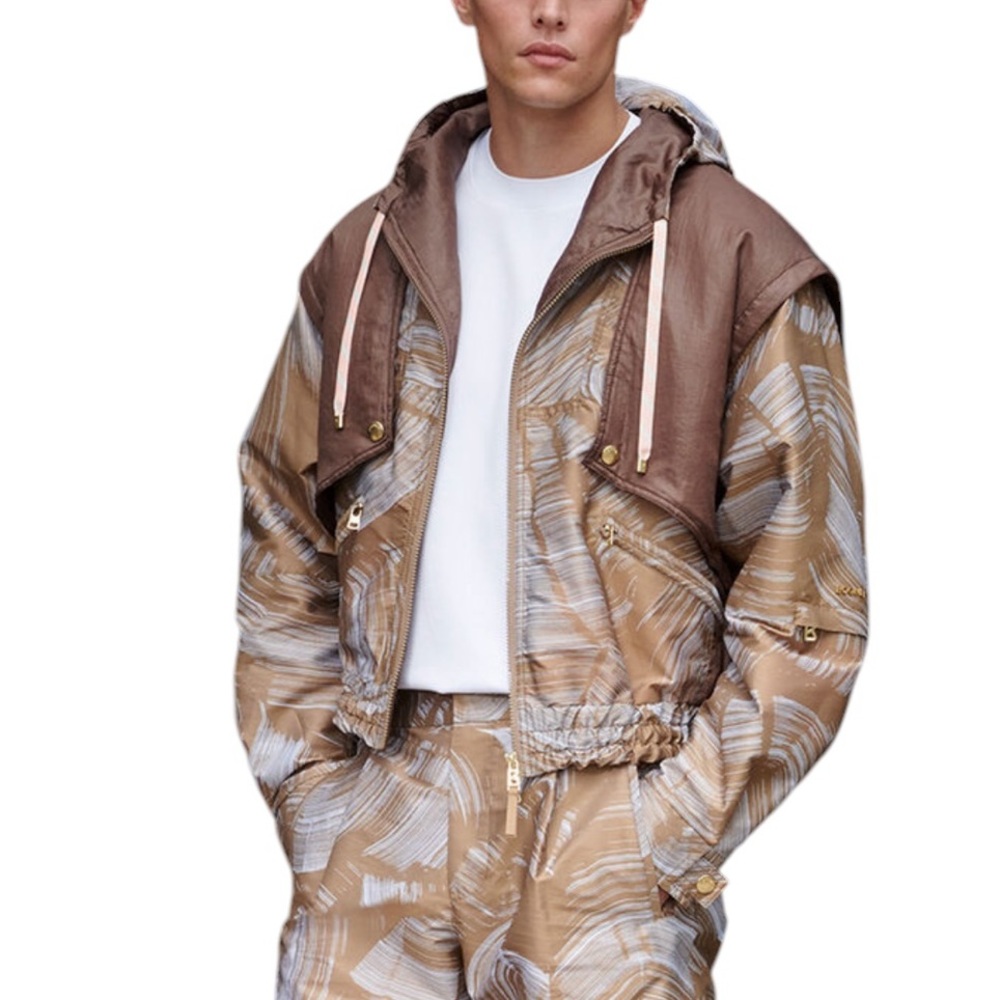 BOGNER x Skirl Wanderlust Apres Pablo Urban Track Jacket Brown Mens Size XL NEW